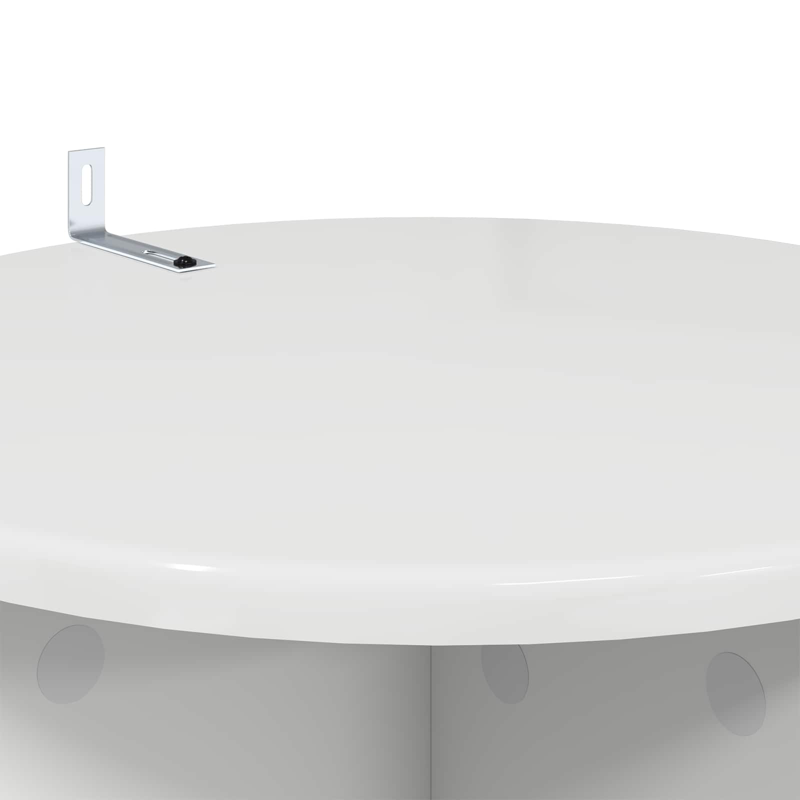 Supporto per piante 2 pcs Bianco Lucido Ø40 x 60 cm