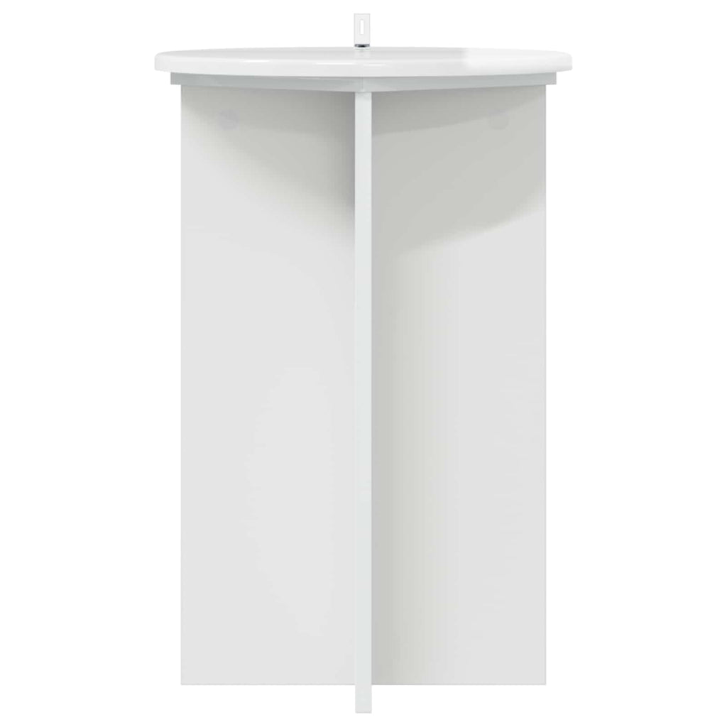 Supporto per piante 2 pcs Bianco Lucido Ø40 x 60 cm