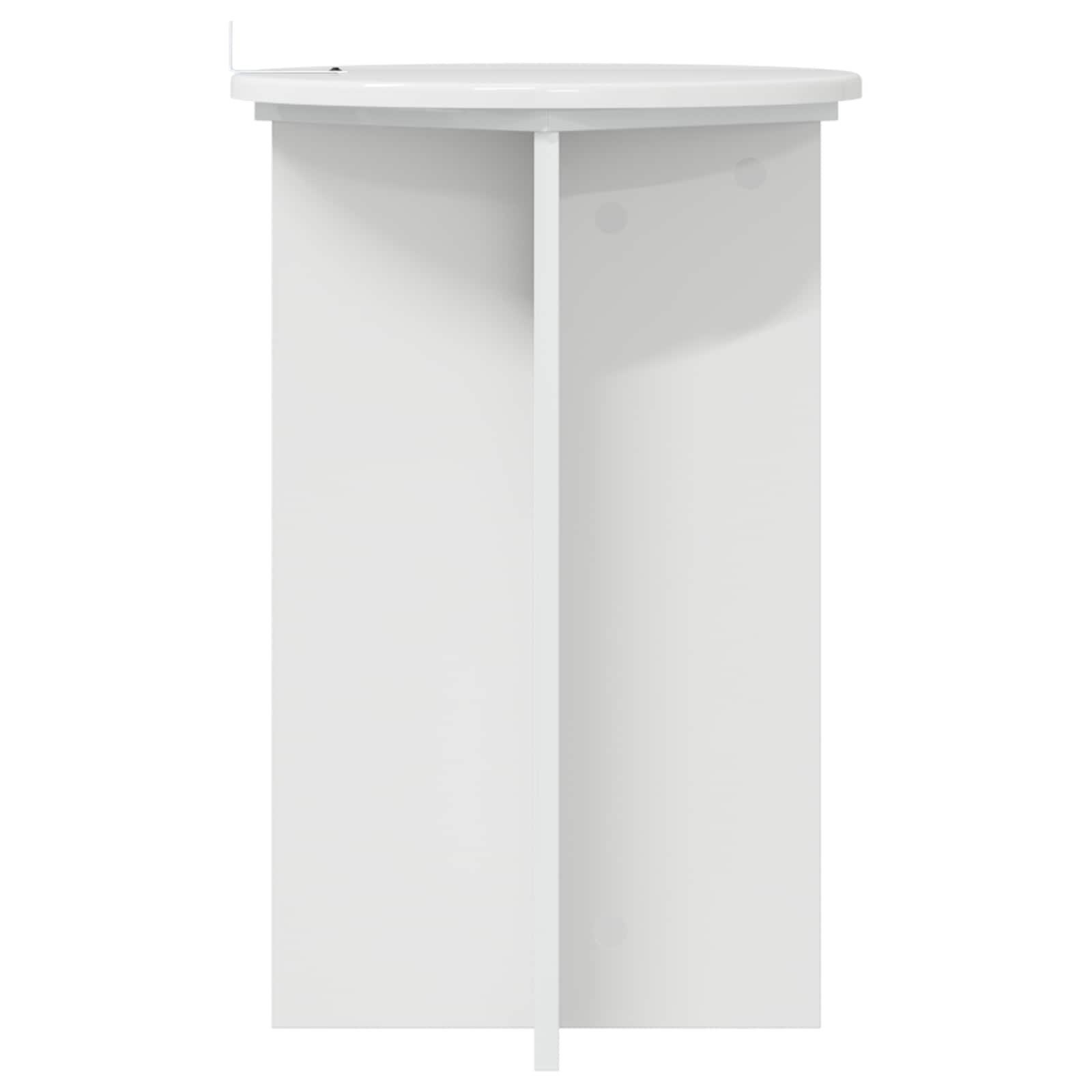 Supporto per piante 2 pcs Bianco Lucido Ø40 x 60 cm