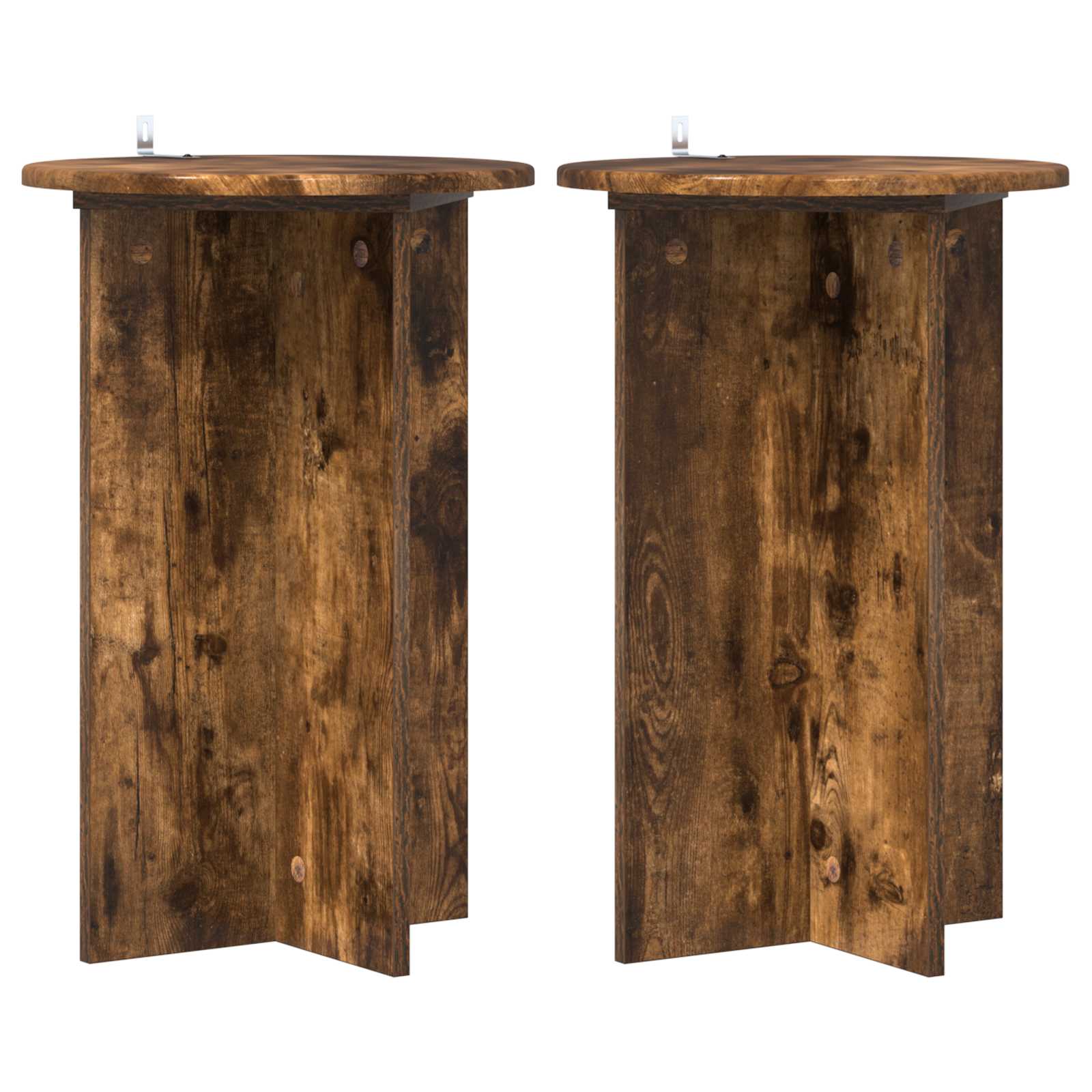 Supporto per piante 2 pcs Rovere Fumo Ø40 x 60 cm