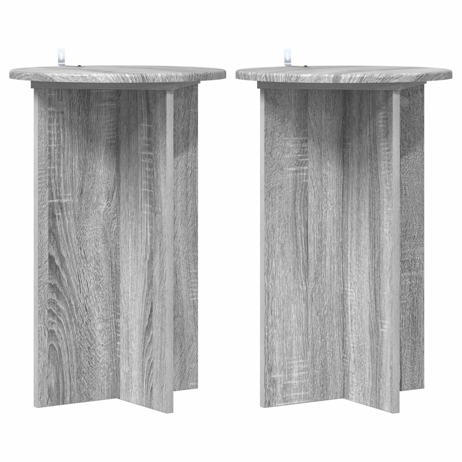 Supporto per piante 2 pcs Grigio Sonoma Ø40 x 60 cm