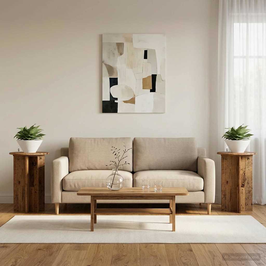 Supporto per piante 2 pcs Legno antico Ø40 x 60 cm
