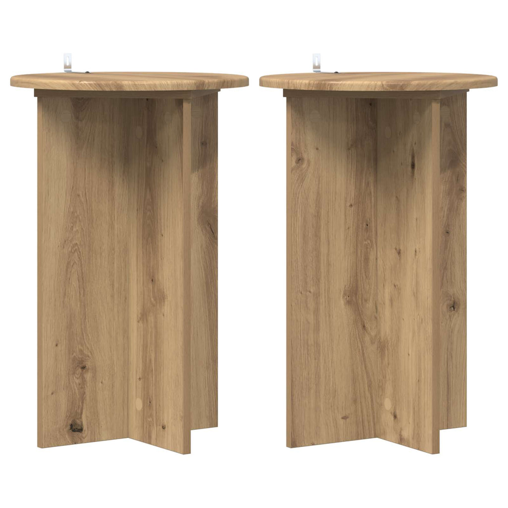 Supporto per piante 2 pcs Rovere Artigianale Ø40 x 60 cm