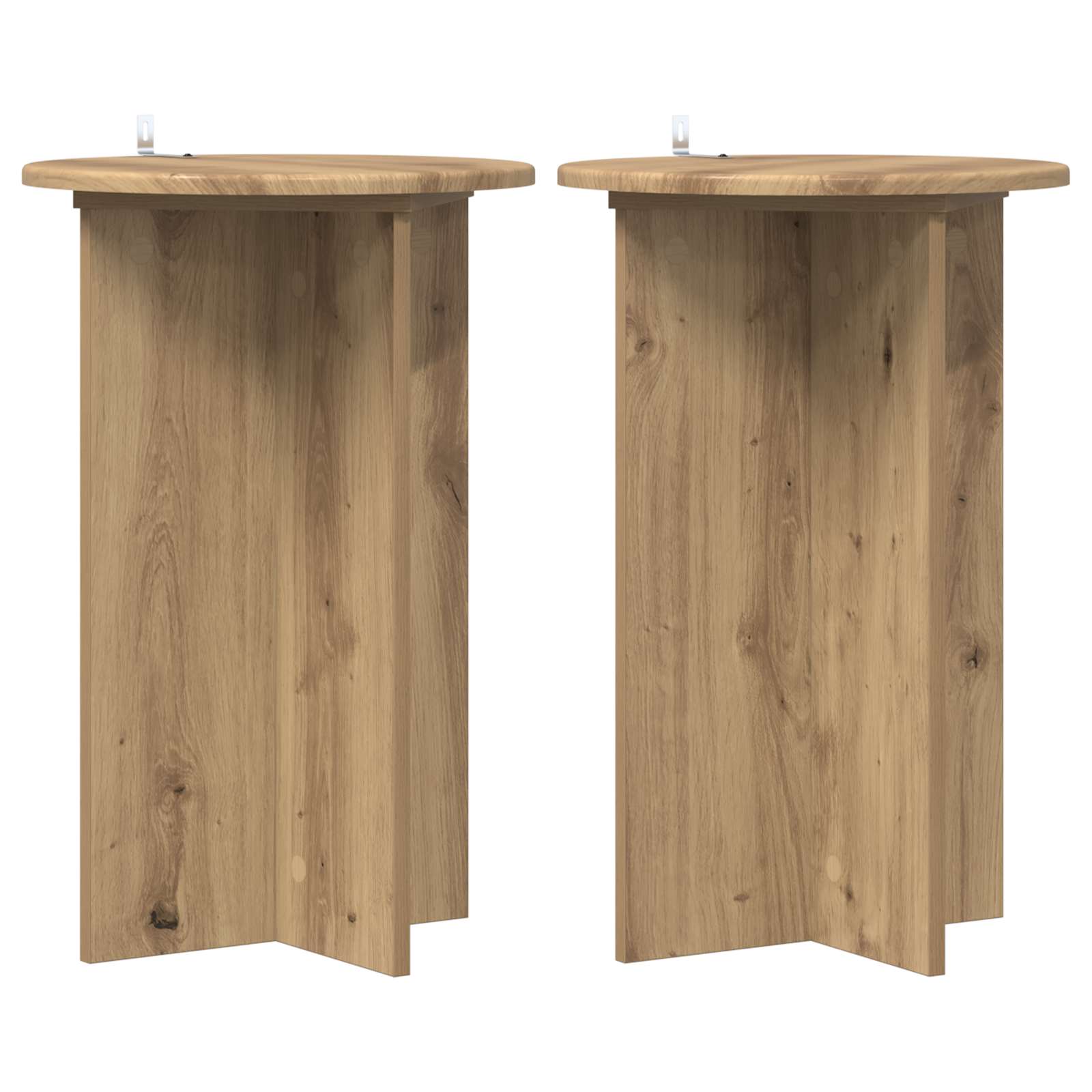 Supporto per piante 2 pcs Rovere Artigianale Ø40 x 60 cm