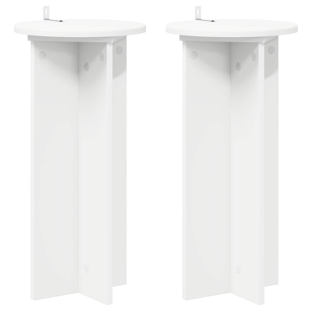 Supporto per piante 2 pcs Bianco Ø29,5 x 60 cm