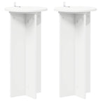 Supporto per piante 2 pcs Bianco Ø29,5 x 60 cm