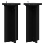 Supporto per piante 2 pcs Nero 29,5 x 29,5 x 60 cm