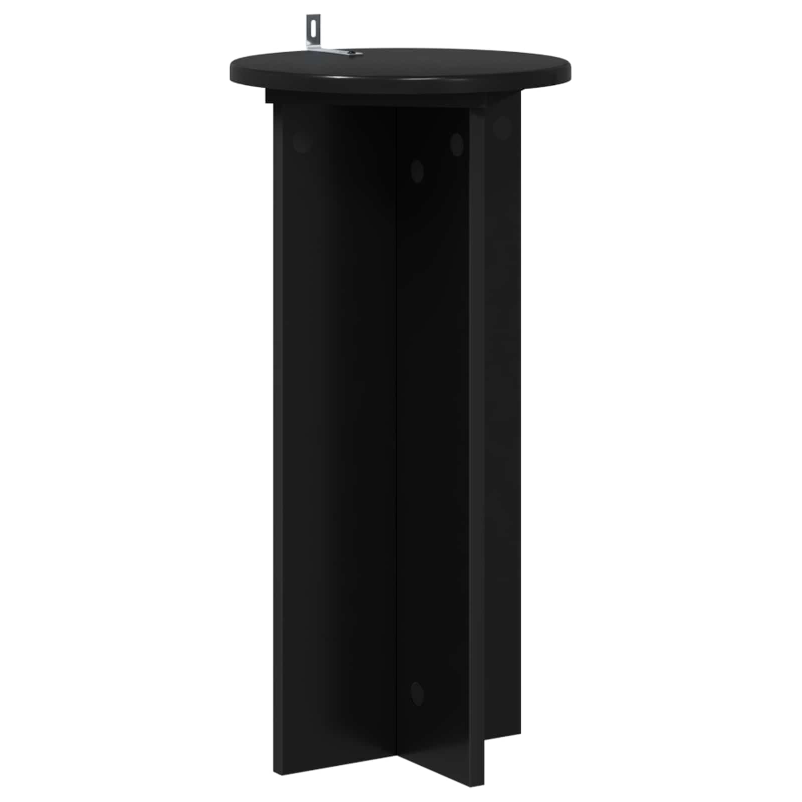 Supporto per piante 2 pcs Nero 29,5 x 29,5 x 60 cm