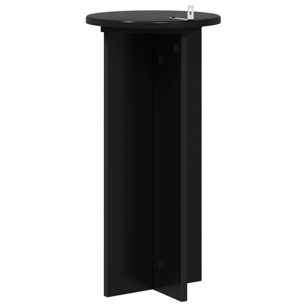 Supporto per piante 2 pcs Nero 29,5 x 29,5 x 60 cm