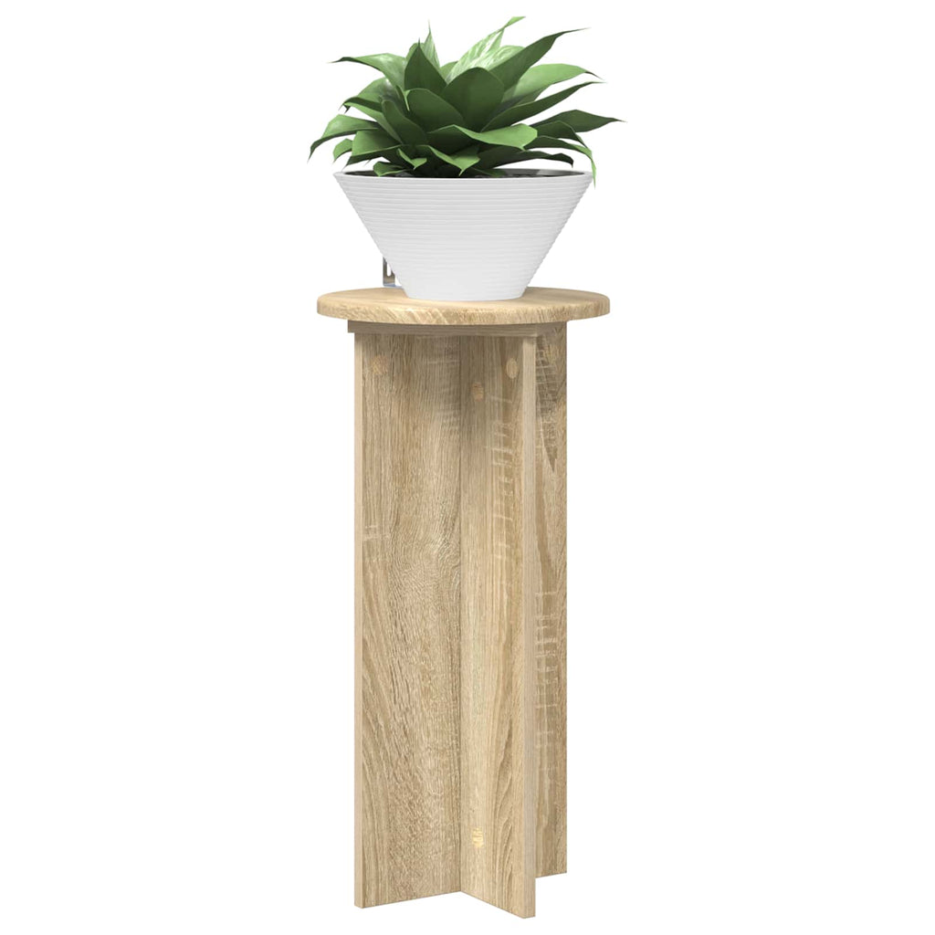 Supporto per piante 2 pcs Rovere Sonoma 29,5 x 29,5 x 60 cm