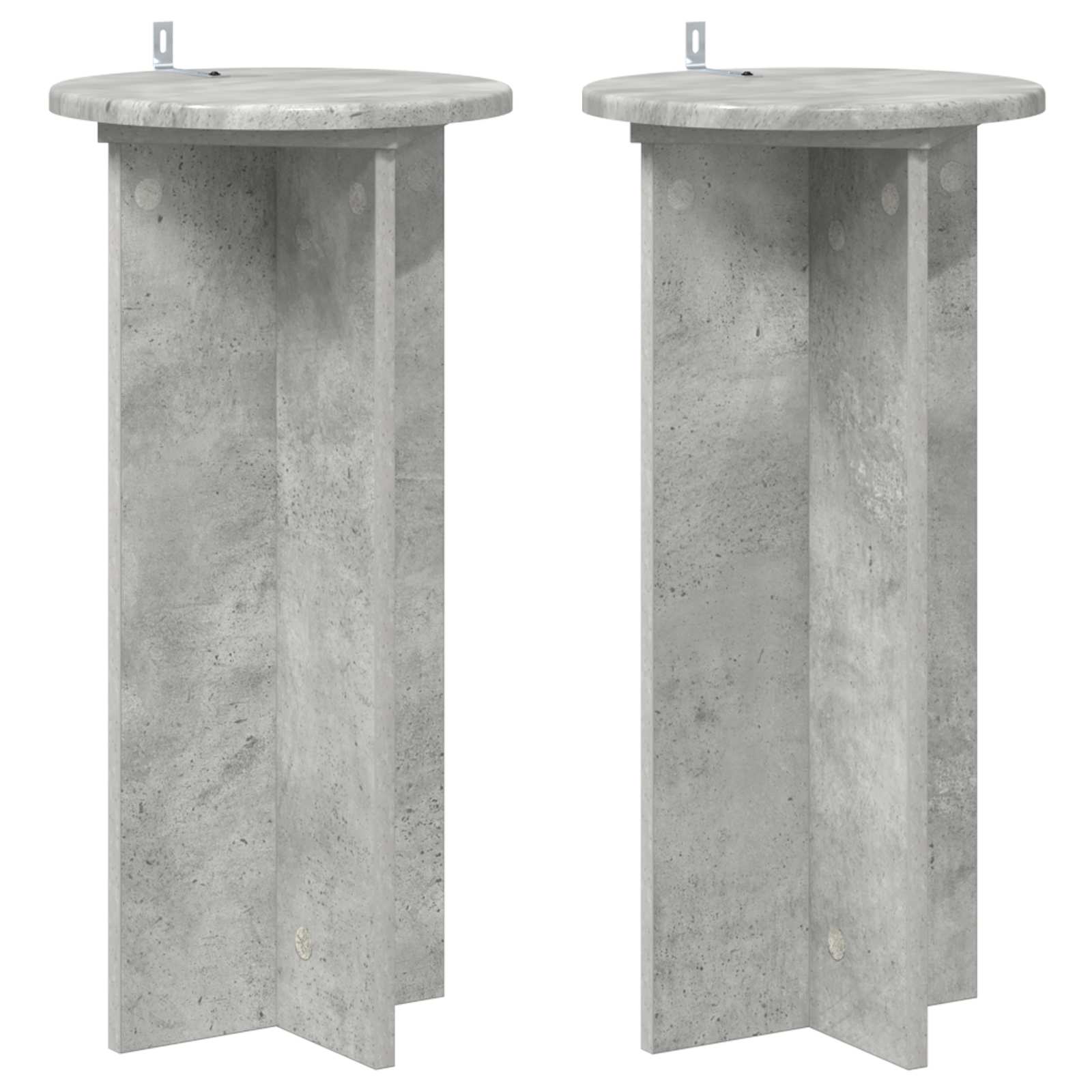 Supporto per piante 2 pcs Grigio Cemento 29,5 x 29,5 x 60 cm