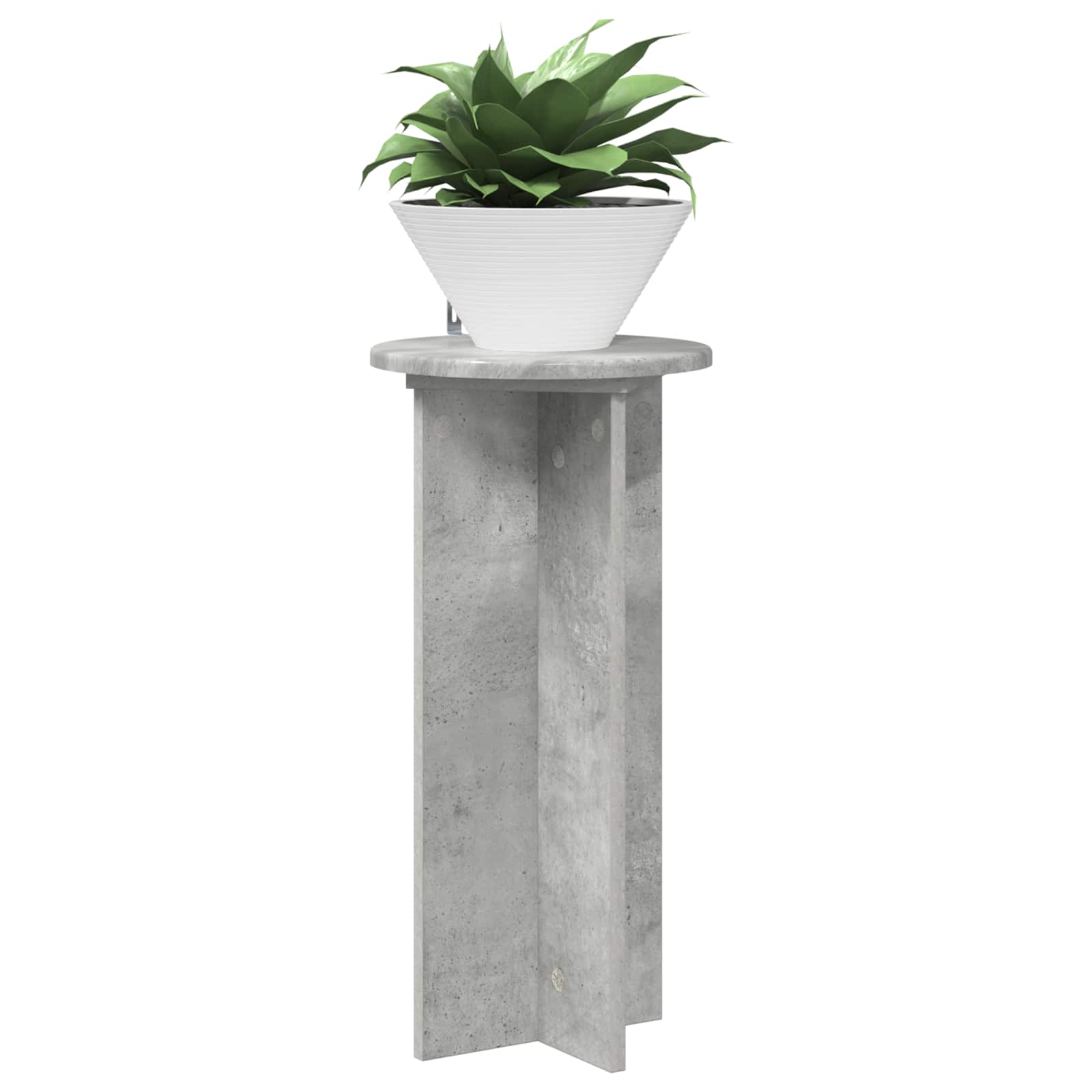 Supporto per piante 2 pcs Grigio Cemento 29,5 x 29,5 x 60 cm