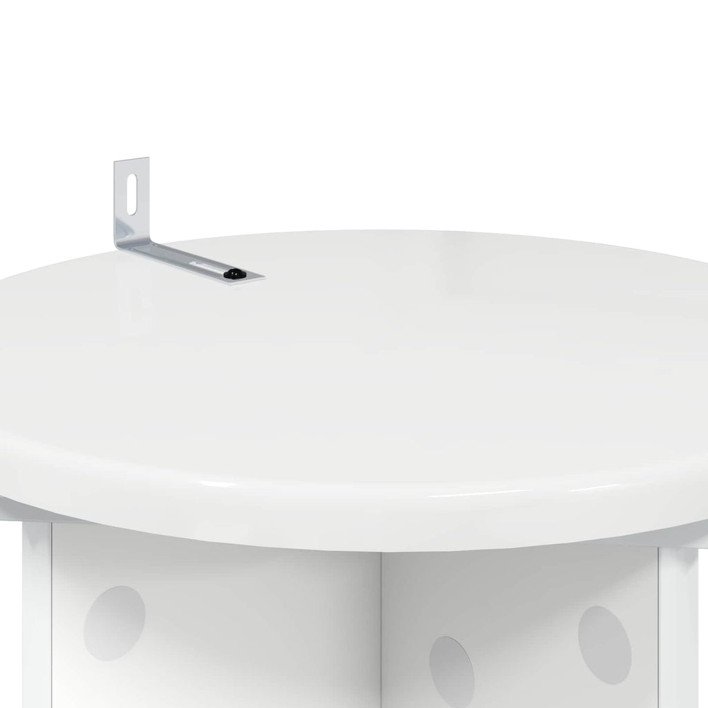 Supporto per piante 2 pcs Bianco Lucido 29,5 x 29,5 x 60 cm