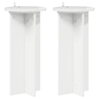 Supporto per piante 2 pcs Bianco Lucido 29,5 x 29,5 x 60 cm