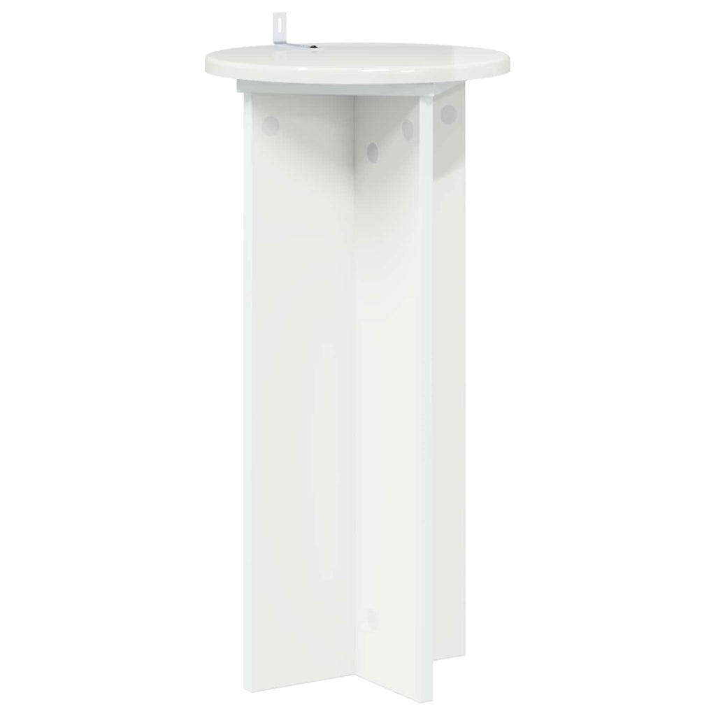 Supporto per piante 2 pcs Bianco Lucido 29,5 x 29,5 x 60 cm