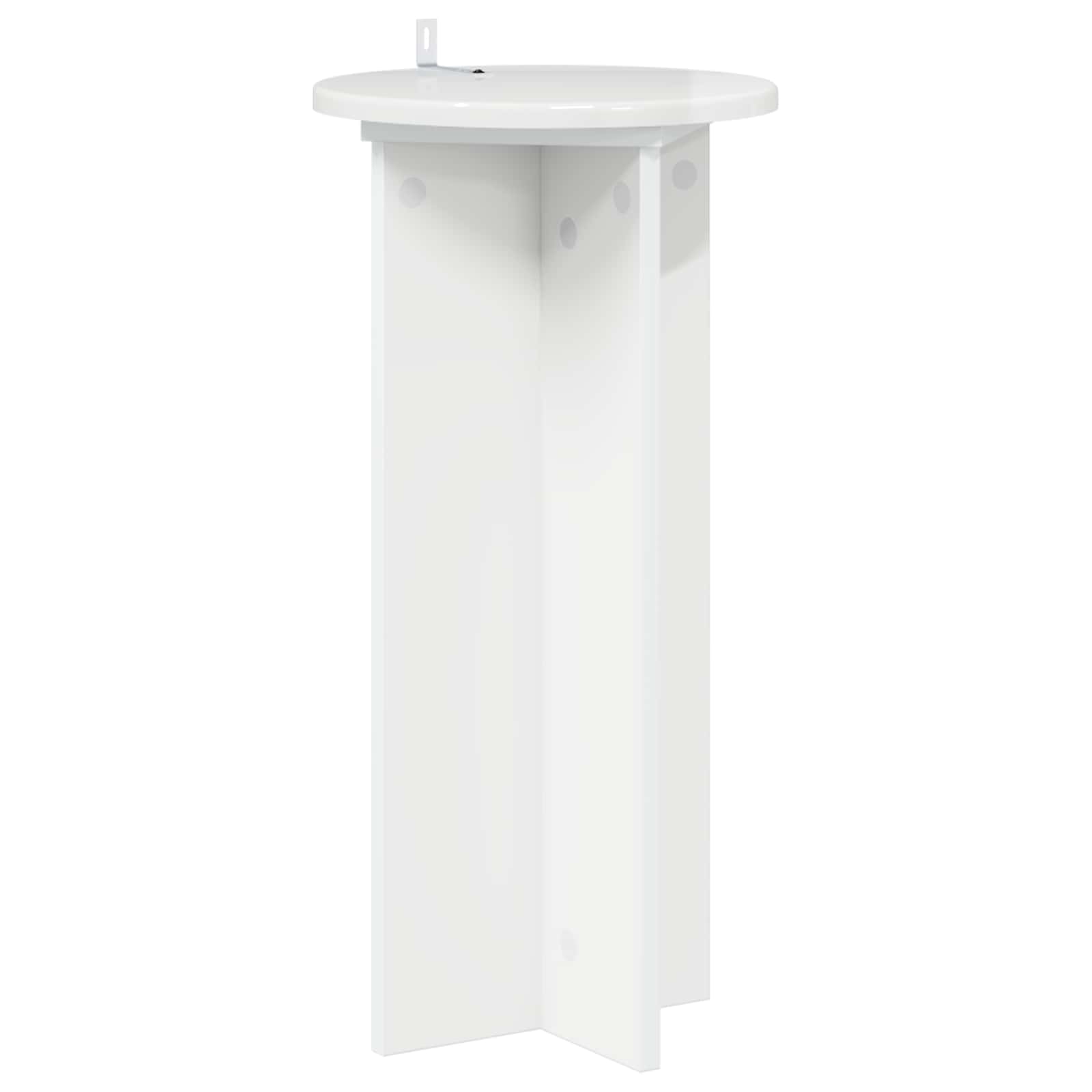 Supporto per piante 2 pcs Bianco Lucido 29,5 x 29,5 x 60 cm