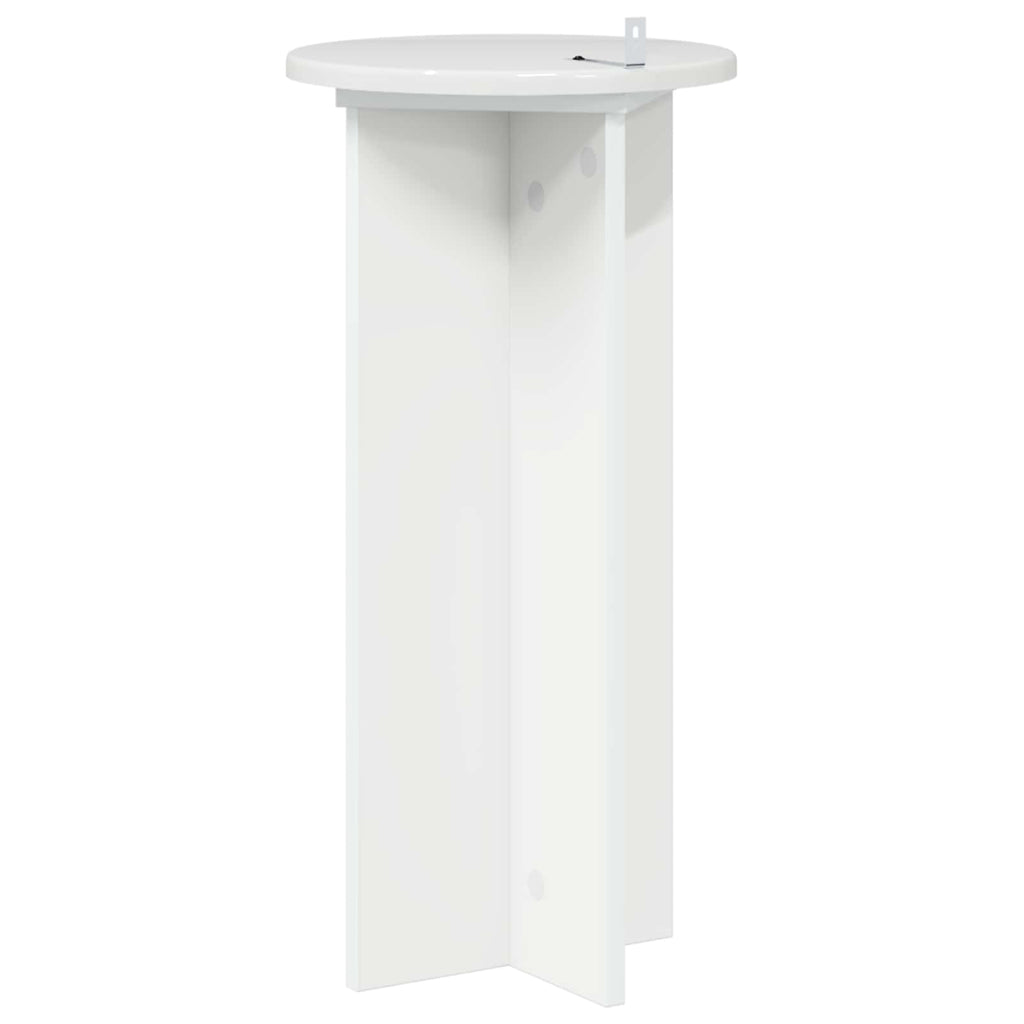 Supporto per piante 2 pcs Bianco Lucido 29,5 x 29,5 x 60 cm