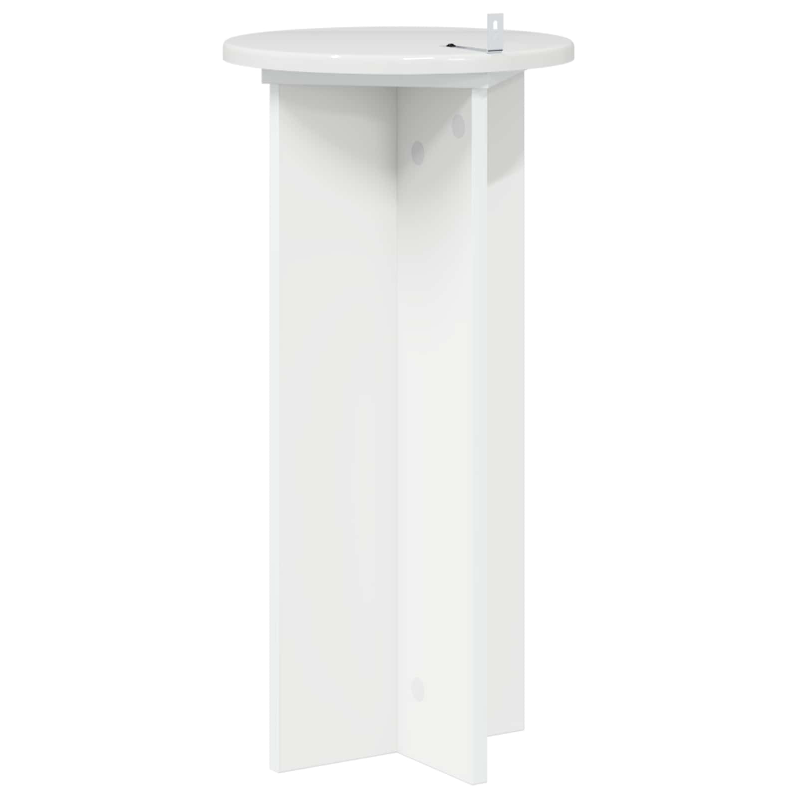 Supporto per piante 2 pcs Bianco Lucido 29,5 x 29,5 x 60 cm