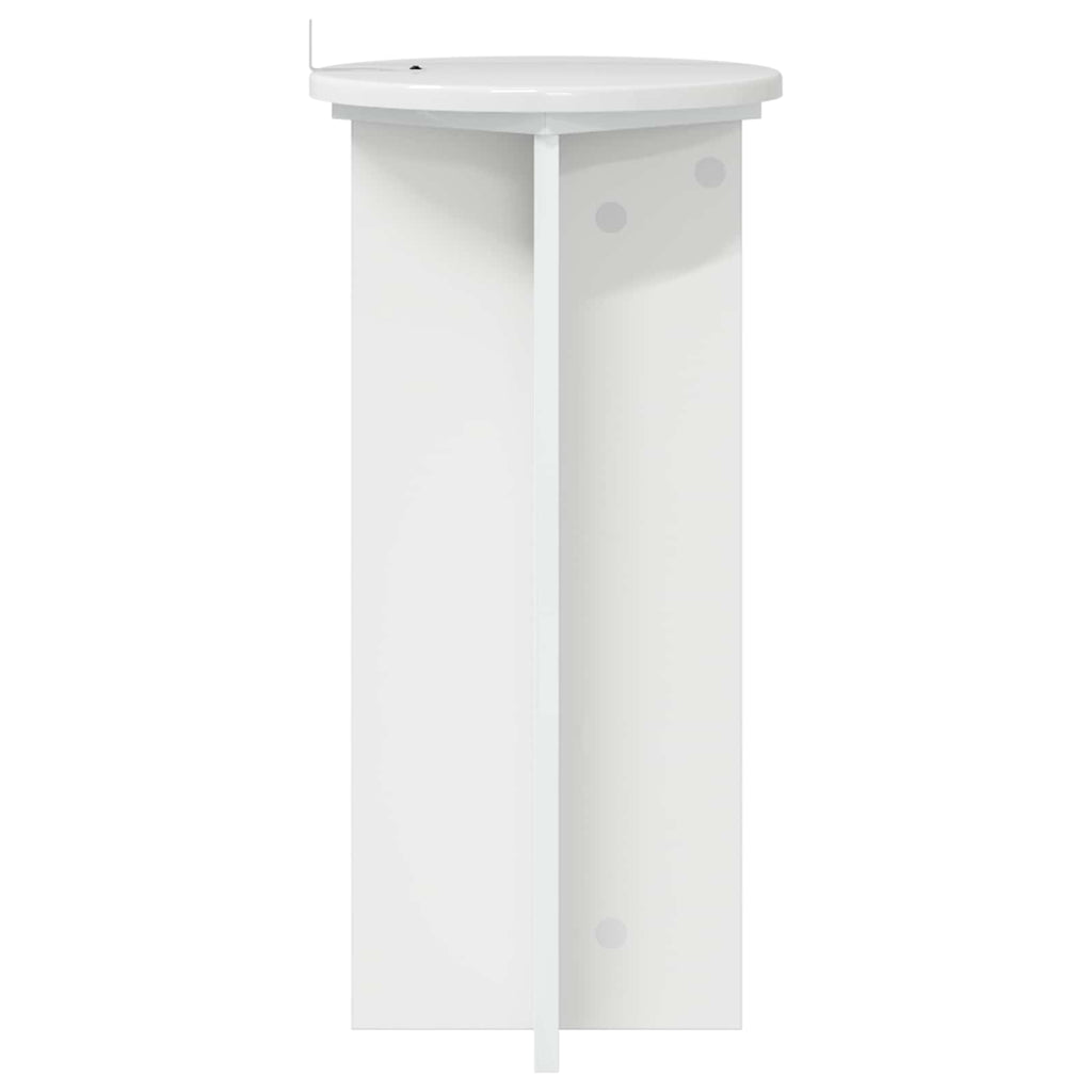 Supporto per piante 2 pcs Bianco Lucido 29,5 x 29,5 x 60 cm