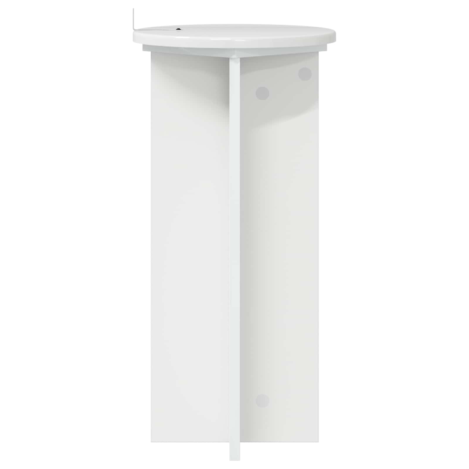 Supporto per piante 2 pcs Bianco Lucido 29,5 x 29,5 x 60 cm