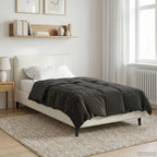 Duvet Estivo Trapuntato Antracite 135 x 200 cm Microfibra
