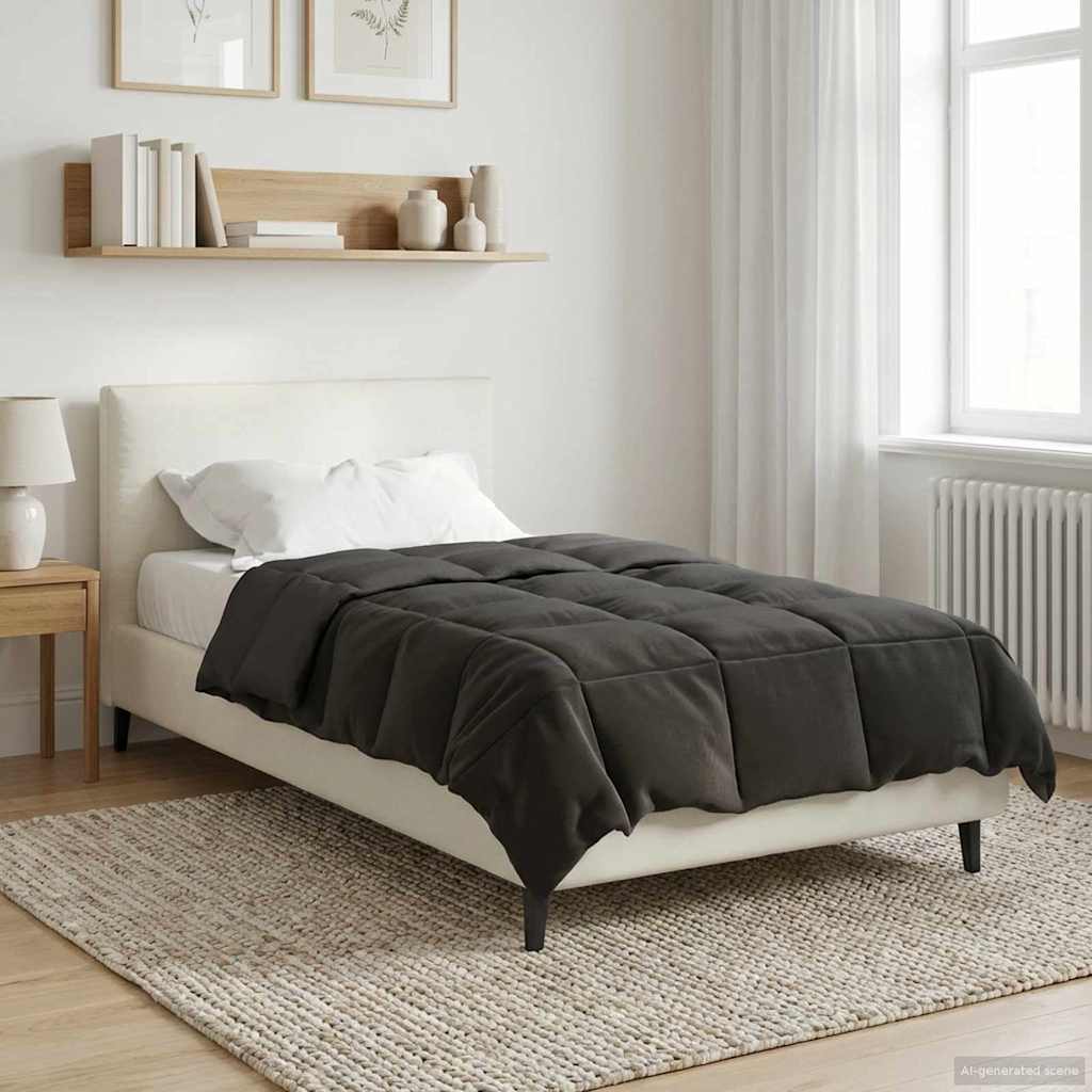 Duvet Estivo Trapuntato Antracite 135 x 200 cm Microfibra