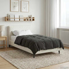 Duvet Estivo Trapuntato Antracite 140 x 200 cm Microfibra