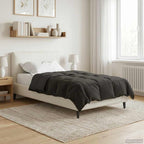 Duvet Estivo Trapuntato Antracite 155 x 200 cm Microfibra