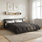 Duvet Estivo Trapuntato Antracite 200 x 200 cm Microfibra