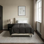 Duvet Estivo Trapuntato Antracite 140 x 220 cm Microfibra