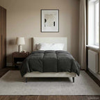Duvet Estivo Trapuntato Antracite 155 x 220 cm Microfibra