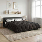 Duvet Estivo Trapuntato Antracite 220 x 260 cm Microfibra