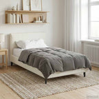 Duvet Estivo Trapuntato Grigio chiaro 140 x 200 cm Microfibra