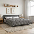 Duvet Estivo Trapuntato Grigio chiaro 200 x 240 cm Microfibra