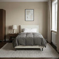 Duvet Estivo Trapuntato Grigio chiaro 135 x 220 cm Microfibra