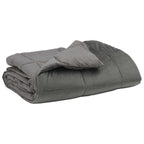 Duvet Estivo Trapuntato Grigio chiaro 135 x 220 cm Microfibra