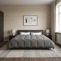 Duvet Estivo Trapuntato Grigio chiaro 220 x 260 cm Microfibra