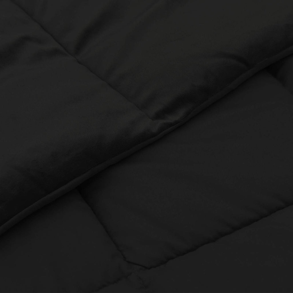 Duvet Estivo Trapuntato Nero 135 x 200 cm Microfibra