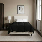 Duvet Estivo Trapuntato Nero 135 x 200 cm Microfibra