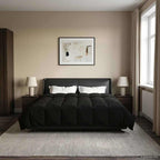 Duvet Estivo Trapuntato Nero 200 x 240 cm Microfibra