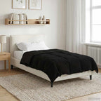 Duvet Estivo Trapuntato Nero 140 x 220 cm Microfibra