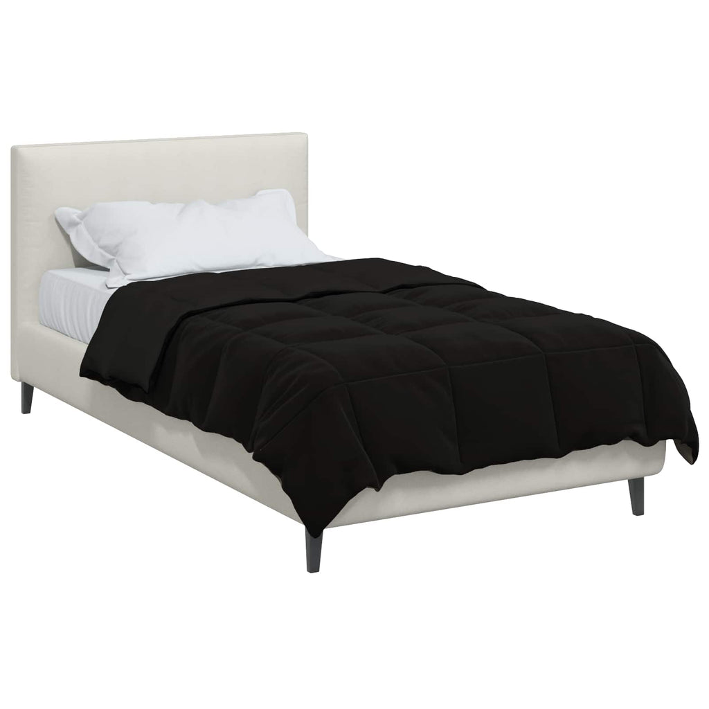Duvet Estivo Trapuntato Nero 155 x 220 cm Microfibra