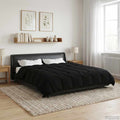 Duvet Estivo Trapuntato Nero 220 x 240 cm Microfibra