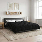 Duvet Estivo Trapuntato Nero 240 x 260 cm Microfibra