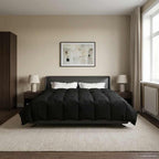 Duvet Estivo Trapuntato Nero 240 x 260 cm Microfibra