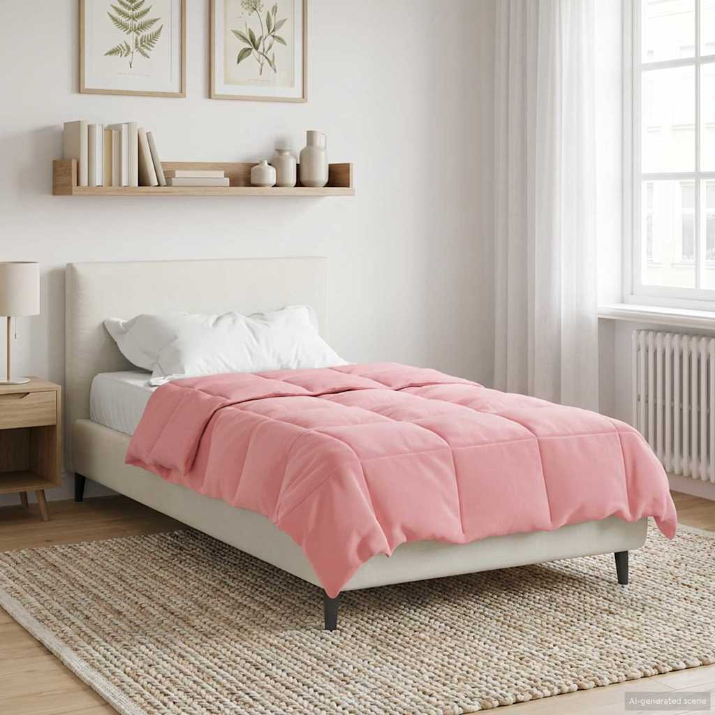Duvet Estivo Trapuntato Rosa 135 x 200 cm Microfibra
