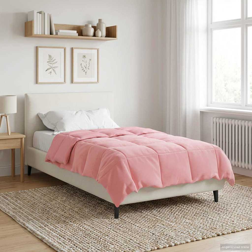 Duvet Estivo Trapuntato Rosa 140 x 200 cm Microfibra