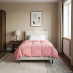 Duvet Estivo Trapuntato Rosa 155 x 200 cm Microfibra