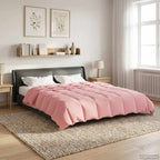 Duvet Estivo Trapuntato Rosa 200 x 240 cm Microfibra