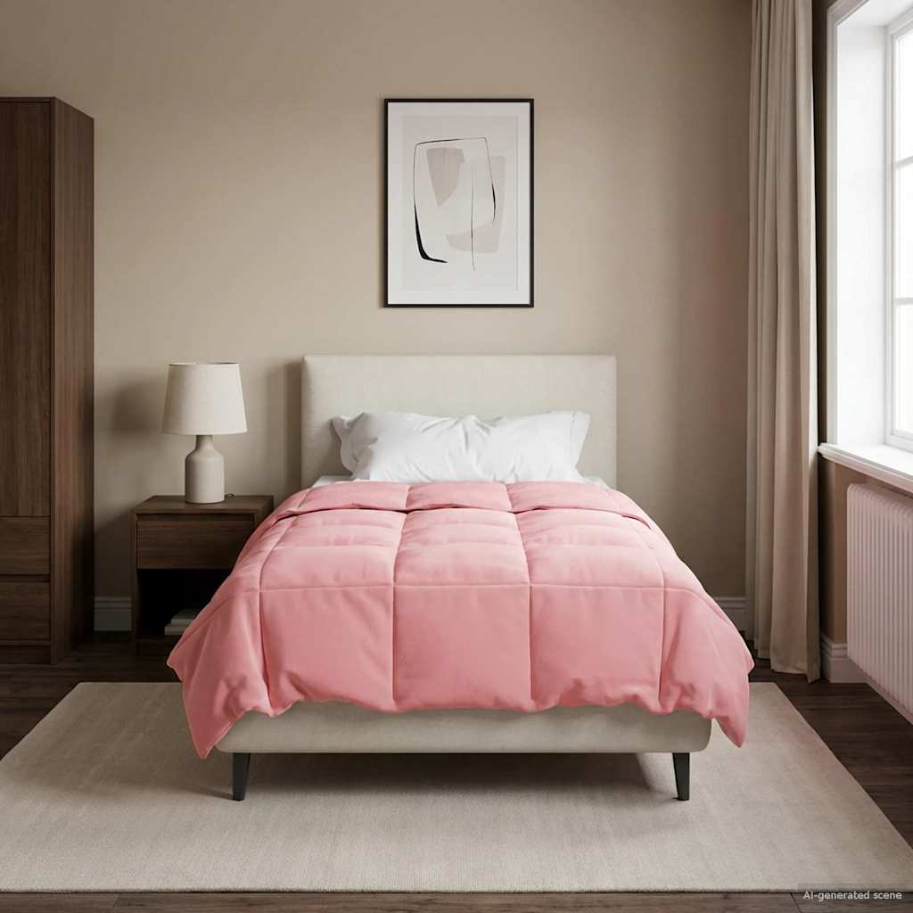 Duvet Estivo Trapuntato Rosa 135 x 220 cm Microfibra
